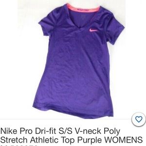 Nike Dri Fit V Neck Tee L
